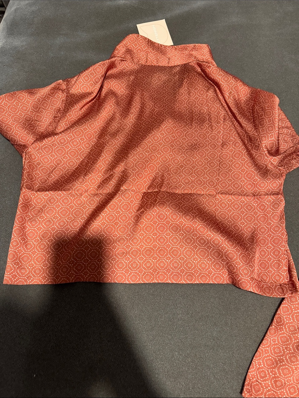 NWT Kittenish Rust Printed Button-Front Short Set - Picture 8 of 8